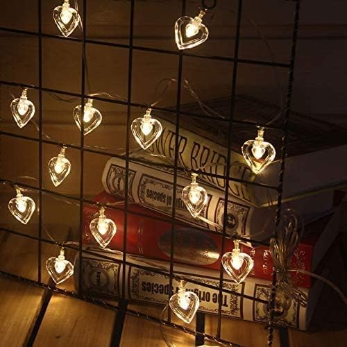 20 LED Heart Shaped String Fairy Light Indoor Outdoor Home Decorations