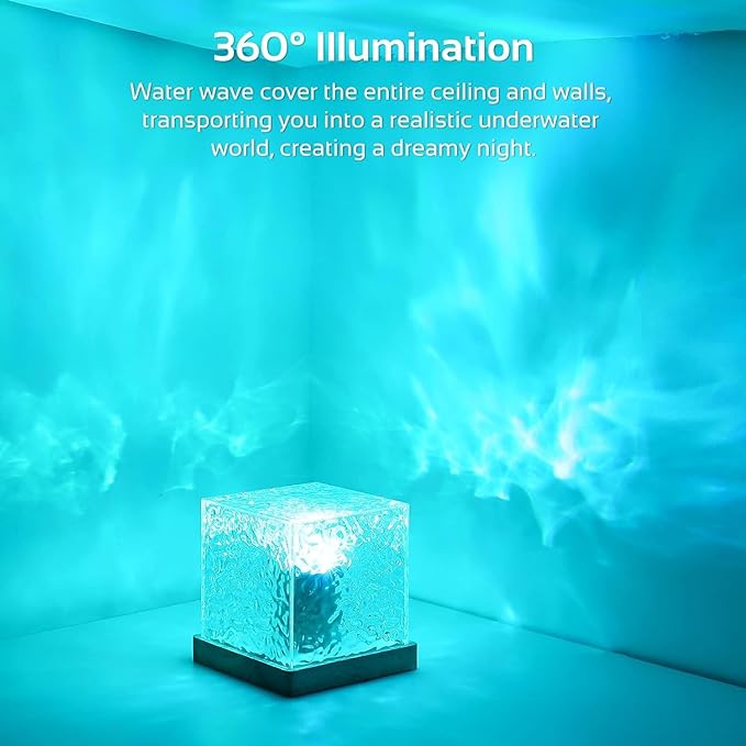 Projector Lights Ocean Wave, Romantic Warm Ocean Wave Water Night Light Projector 3D  (Pack of 1)