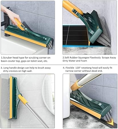 Stainless Steel Bathroom Cleaning (2 in 1 Brush)