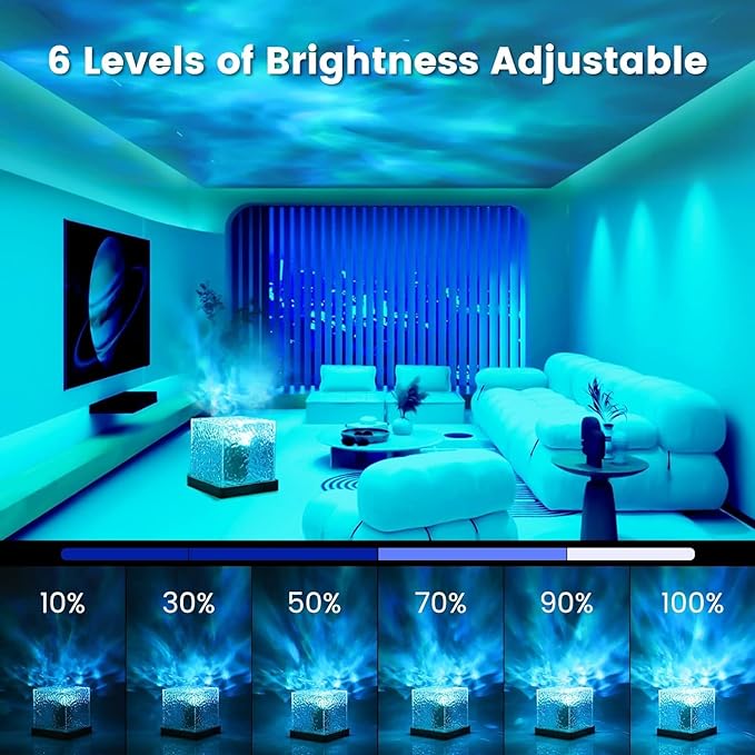 Projector Lights Ocean Wave, Romantic Warm Ocean Wave Water Night Light Projector 3D  (Pack of 1)