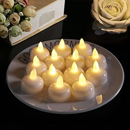 Water Activated Sensor Tea Lights, Waterproof Flameless Tea Lights ( Pack of 6 )