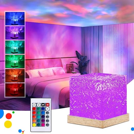 Projector Lights Ocean Wave, Romantic Warm Ocean Wave Water Night Light Projector 3D  (Pack of 1)