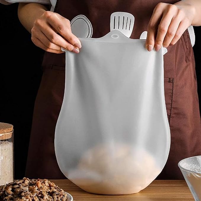 Silicon Atta Kneading Dough Maker Bag, Silicone Preservation Magic Kneading Bag