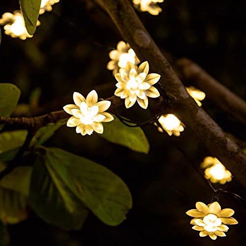 Silicon Flower 4 Meters 16 Led String Fairy Garland Lights for Home Decoration