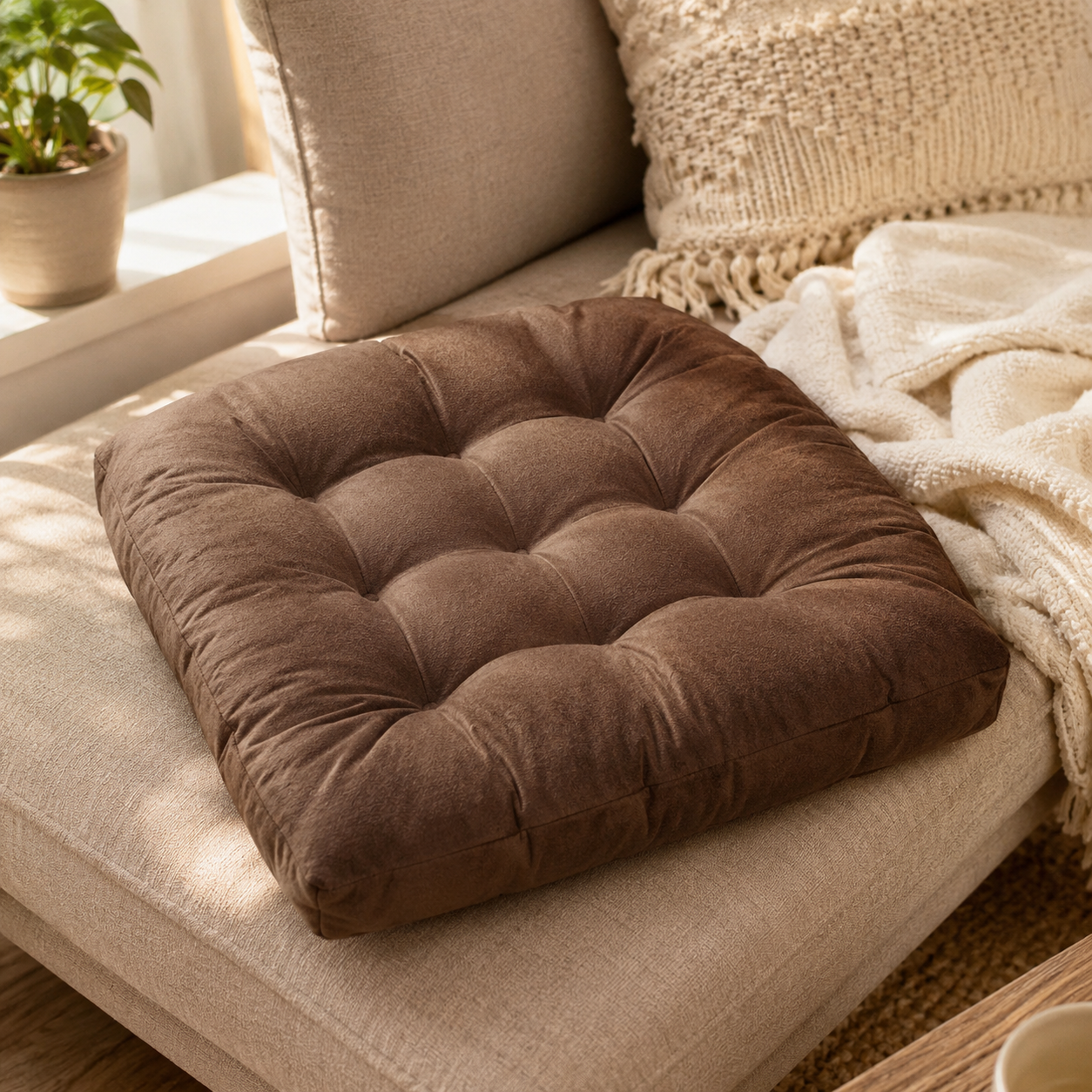 Square Floor Pillow Cushion · 22x22 — view 11