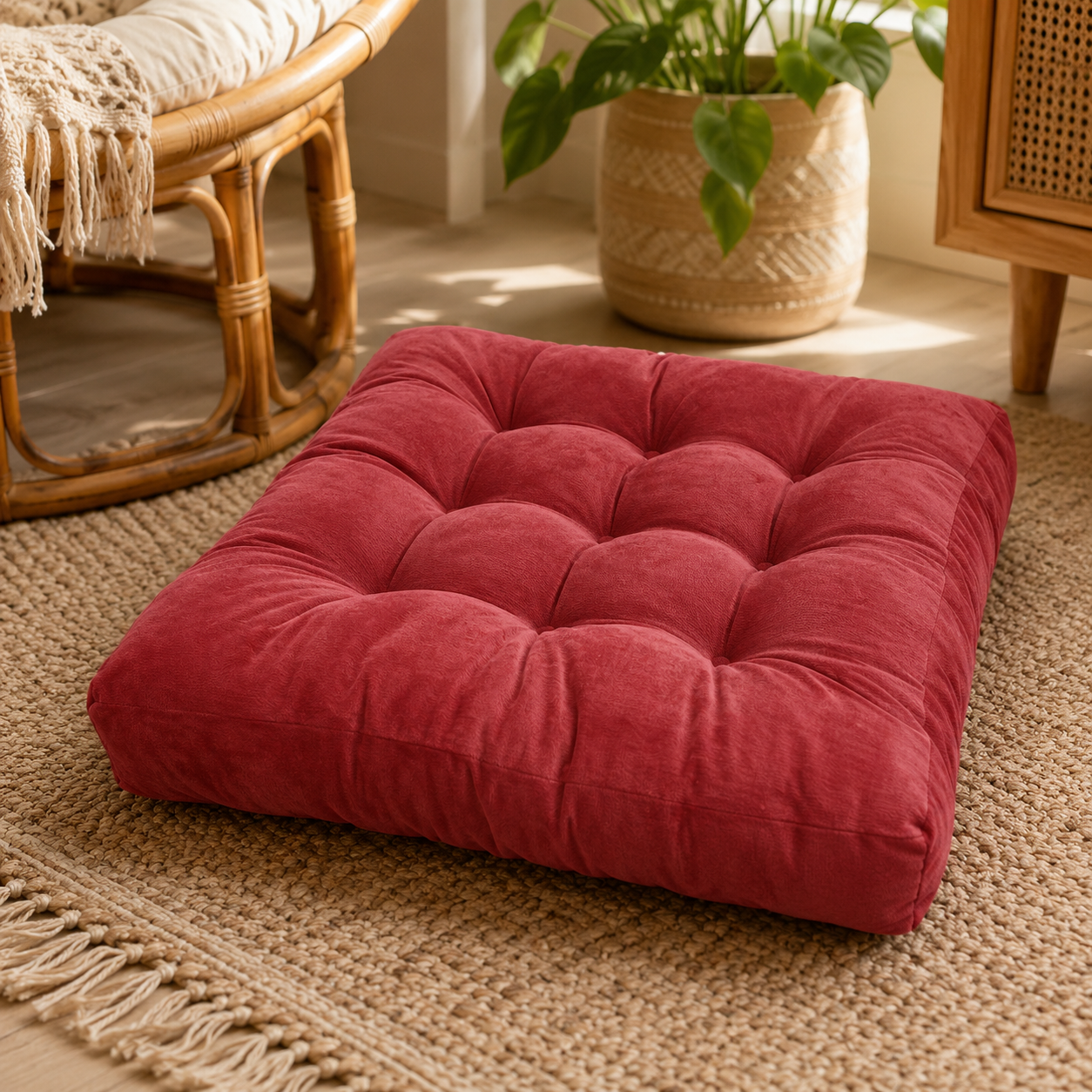 Square Floor Pillow Cushion · 22x22 — view 10