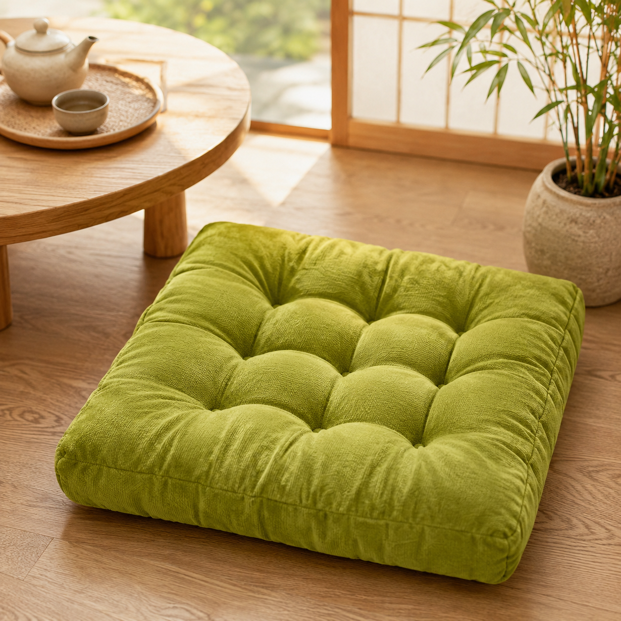 Square Floor Pillow Cushion · 22x22 — view 4