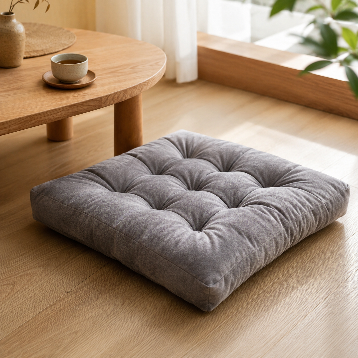 Square Floor Pillow Cushion · 22x22 — view 5