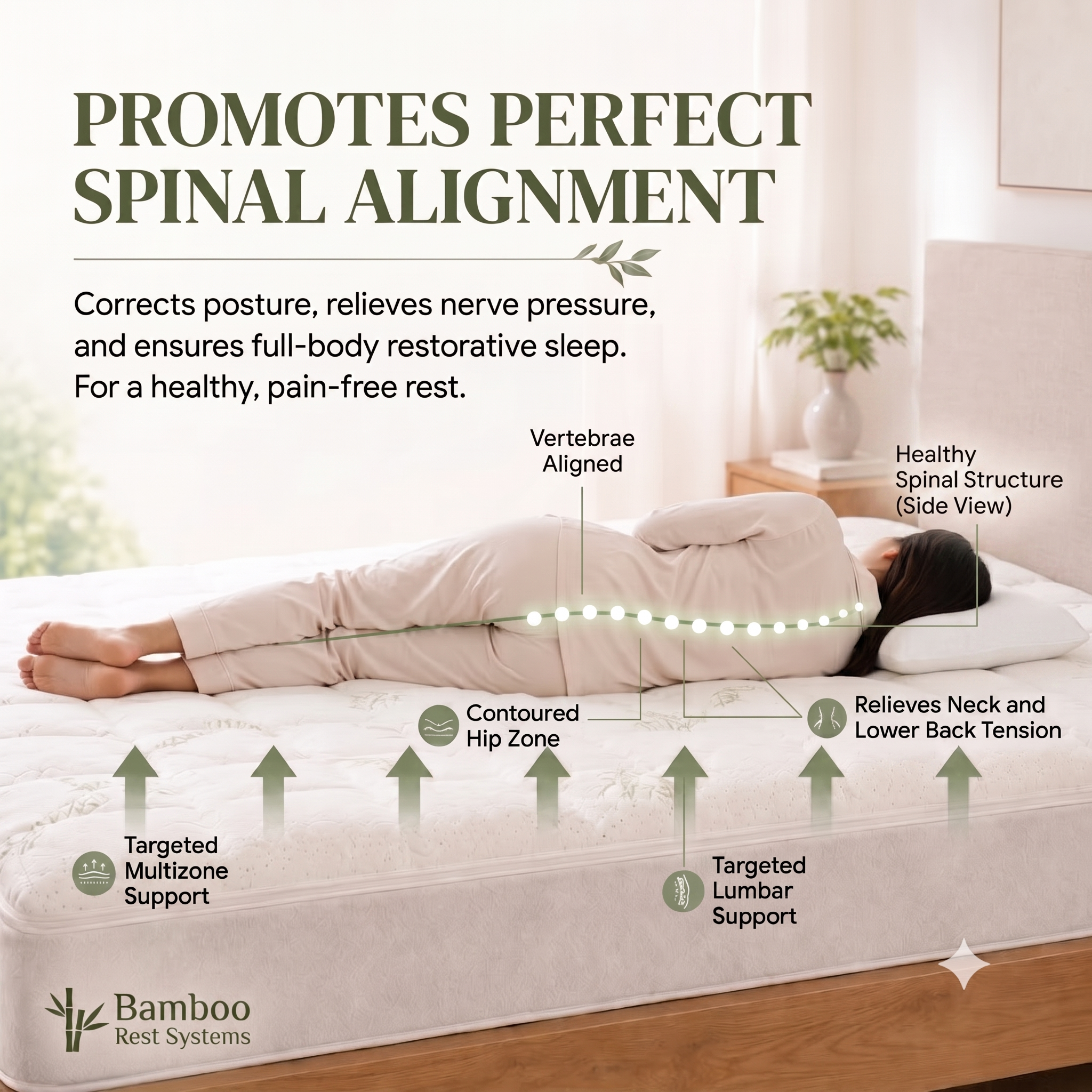 Bamboo Mattress Topper – Soft Quilted Deep Pocket — view 6