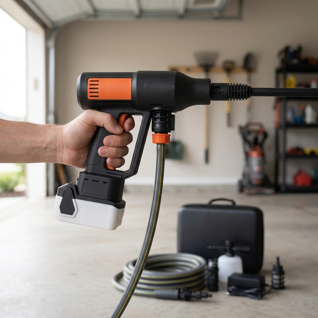 Cordless Pressure Washer — 420W Brushless, 4 Pressure Modes, 6-in-1 Nozzle, Hard Case — view 8