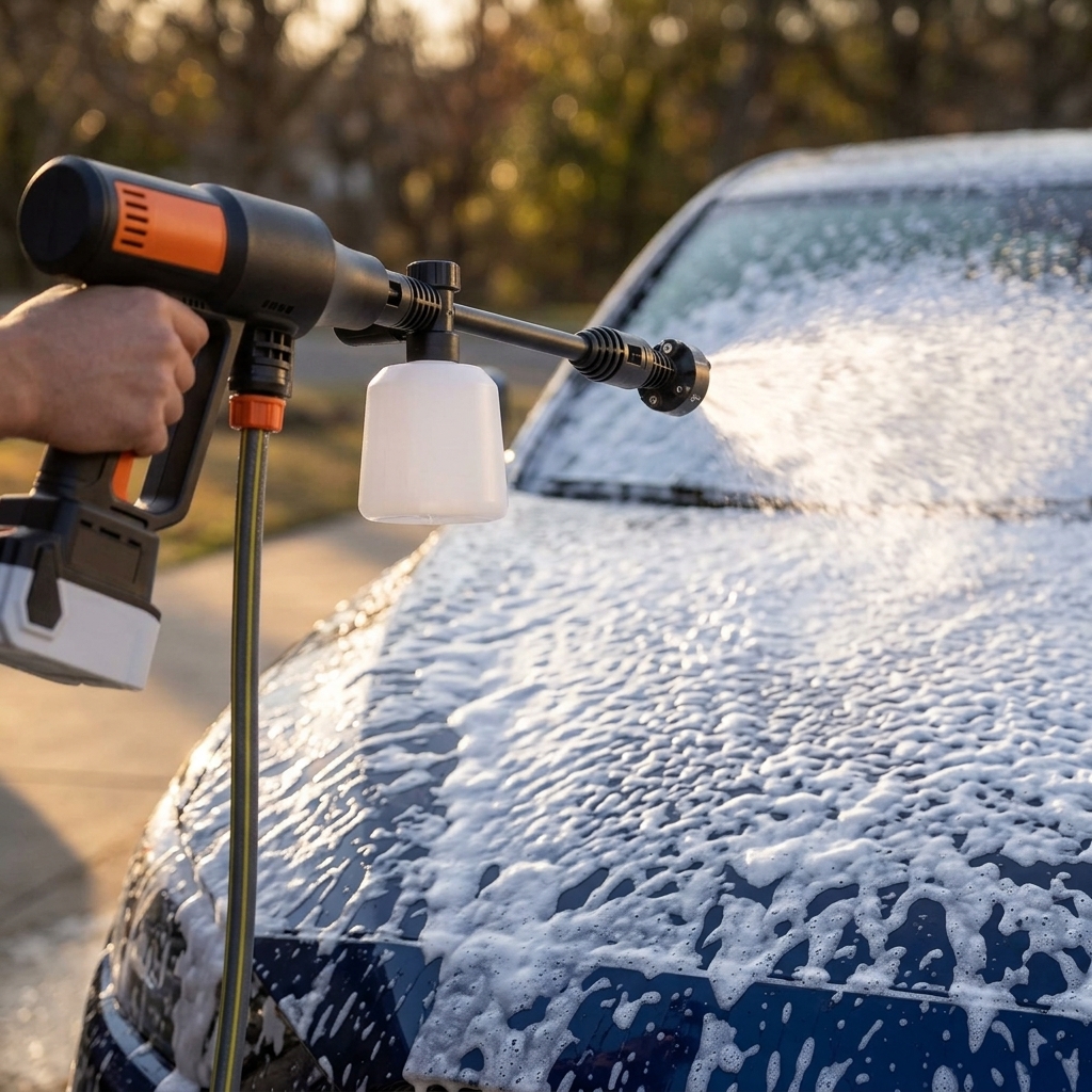 Cordless Pressure Washer — 420W Brushless, 4 Pressure Modes, 6-in-1 Nozzle, Hard Case — view 6