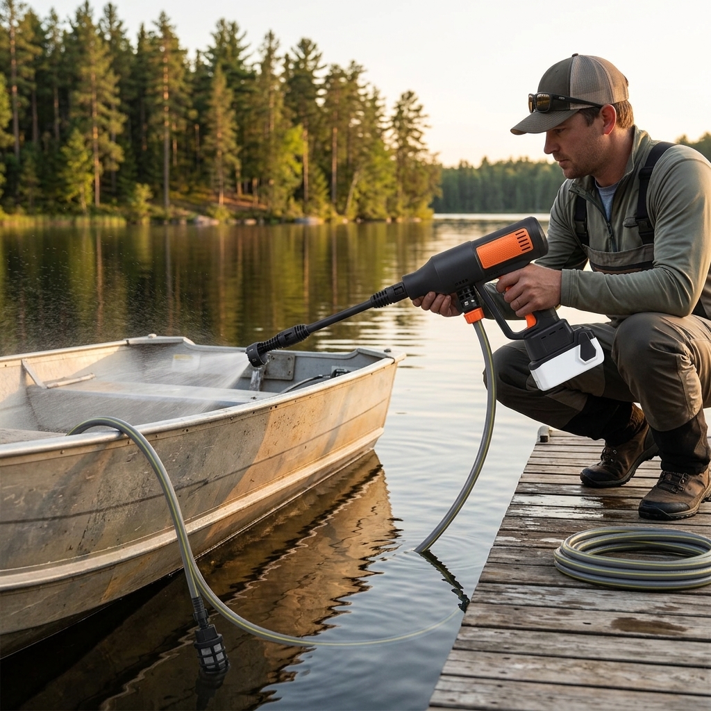 Cordless Pressure Washer — 420W Brushless, 4 Pressure Modes, 6-in-1 Nozzle, Hard Case — view 3