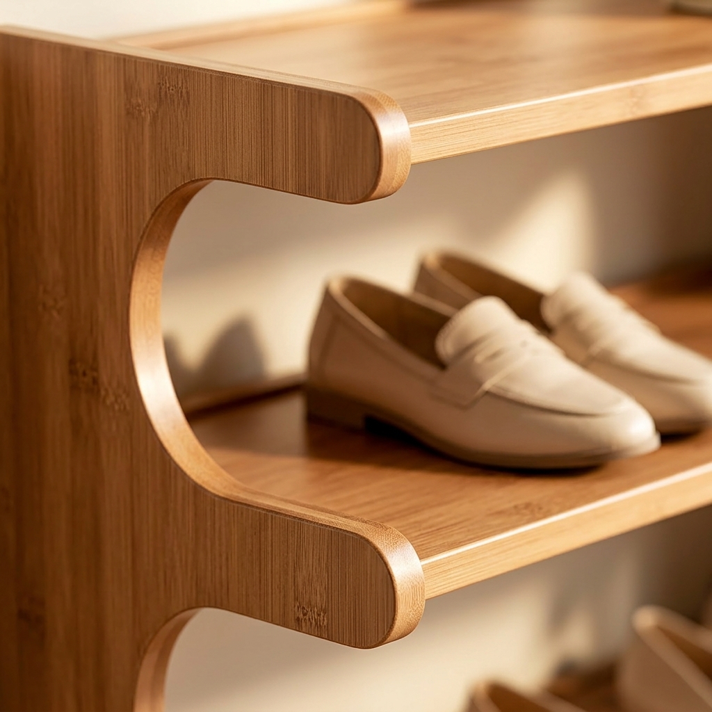6-Tier Bamboo Shoe Rack — view 7