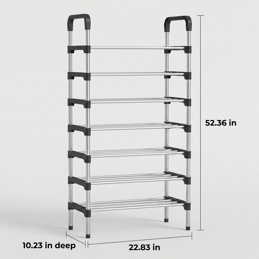 Queenrain 7-Tier Shoe Rack — view 4
