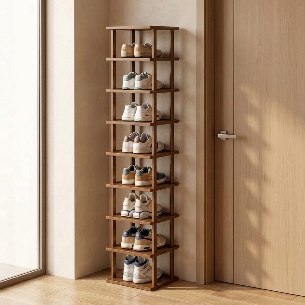 9-Tier Bamboo Shoe Tower — view 3