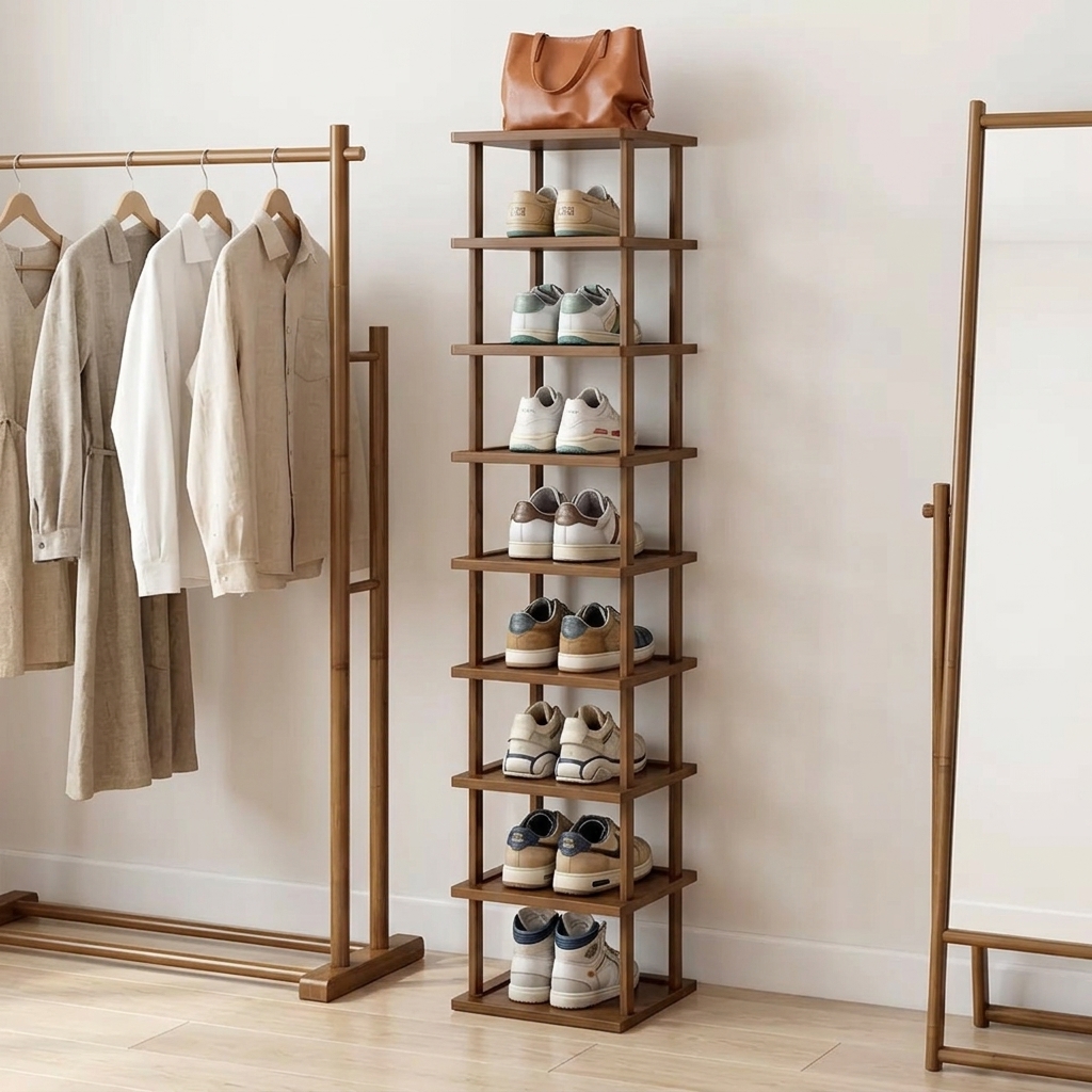 9-Tier Bamboo Shoe Tower — view 6