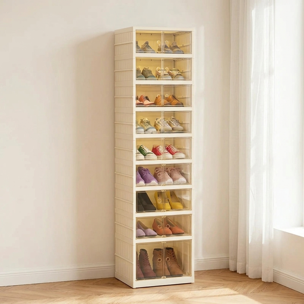 Stackable Shoe Boxes with Clear Doors — view 4