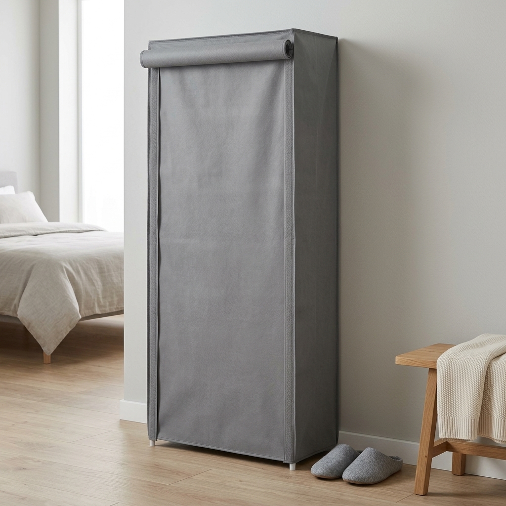 10-Layer Fabric Shoe Cabinet with Dust Cover — view 4
