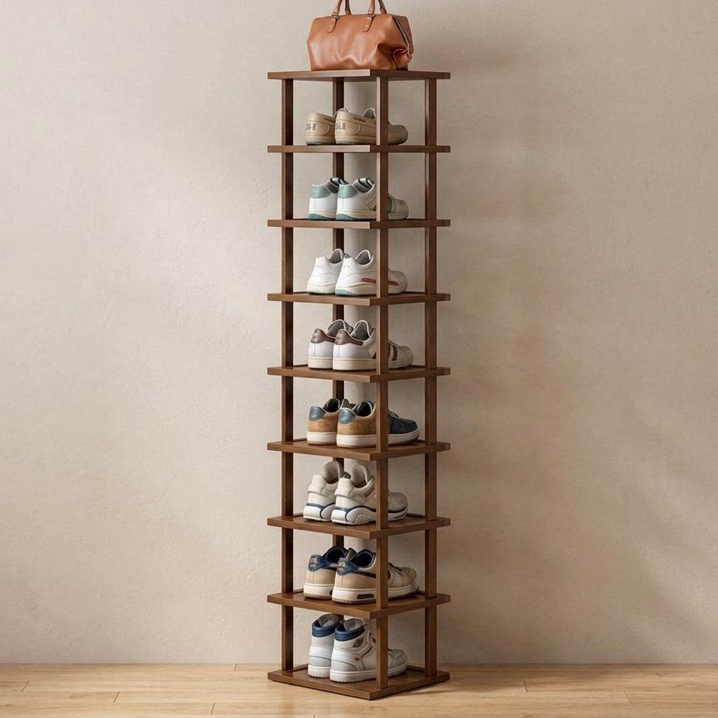 9-Tier Bamboo Shoe Tower — view 5