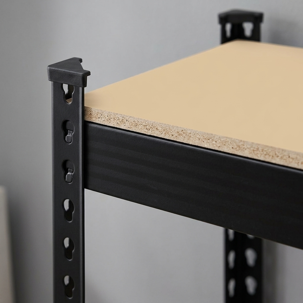 5-Tier Storage Rack, MDF Shelves on a Steel Frame — view 4