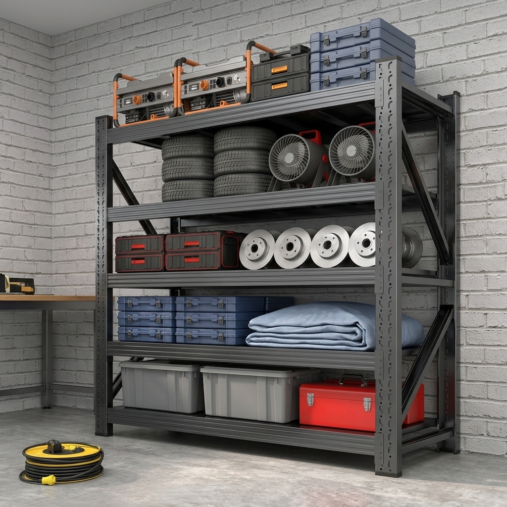 Heavy-Duty Garage Shelving, 4 or 5 Tier
