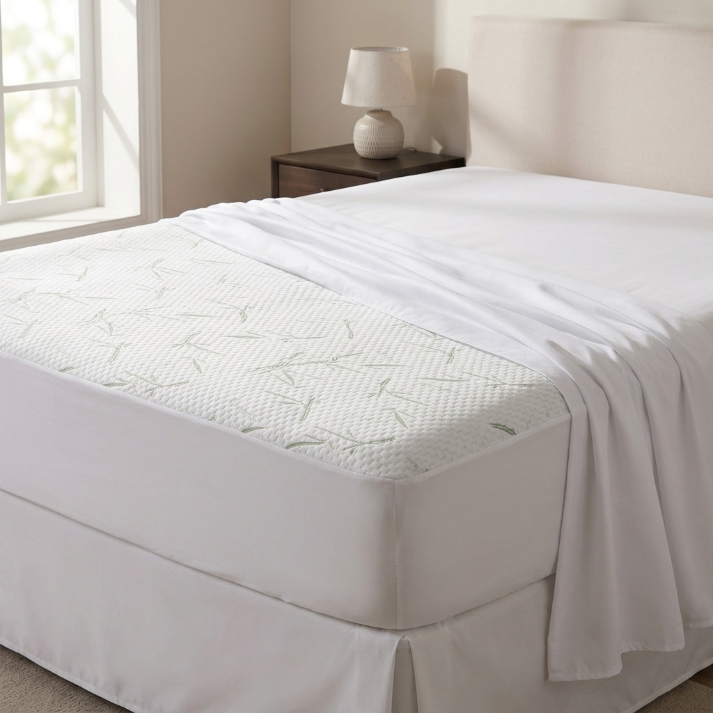 Waterproof Mattress Protector, Bamboo-Viscose Blend — view 3
