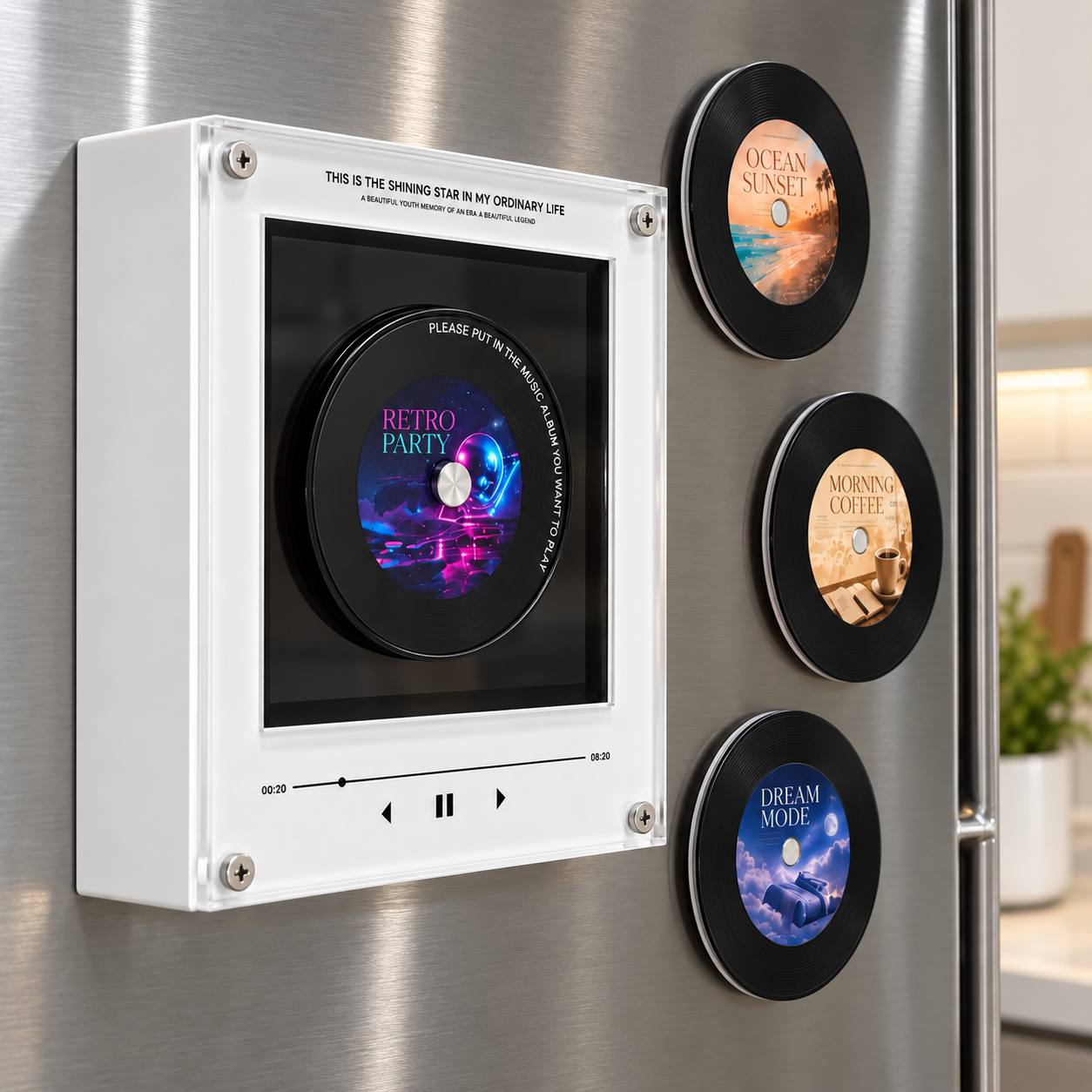 Magnetic Mini Vinyl Record Player with 9 NFC Discs — view 5