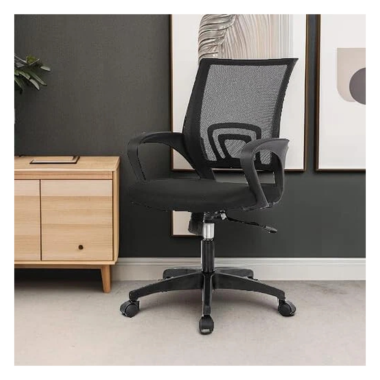BestOffice Black Mesh Task Chair with Lumbar Support — view 2