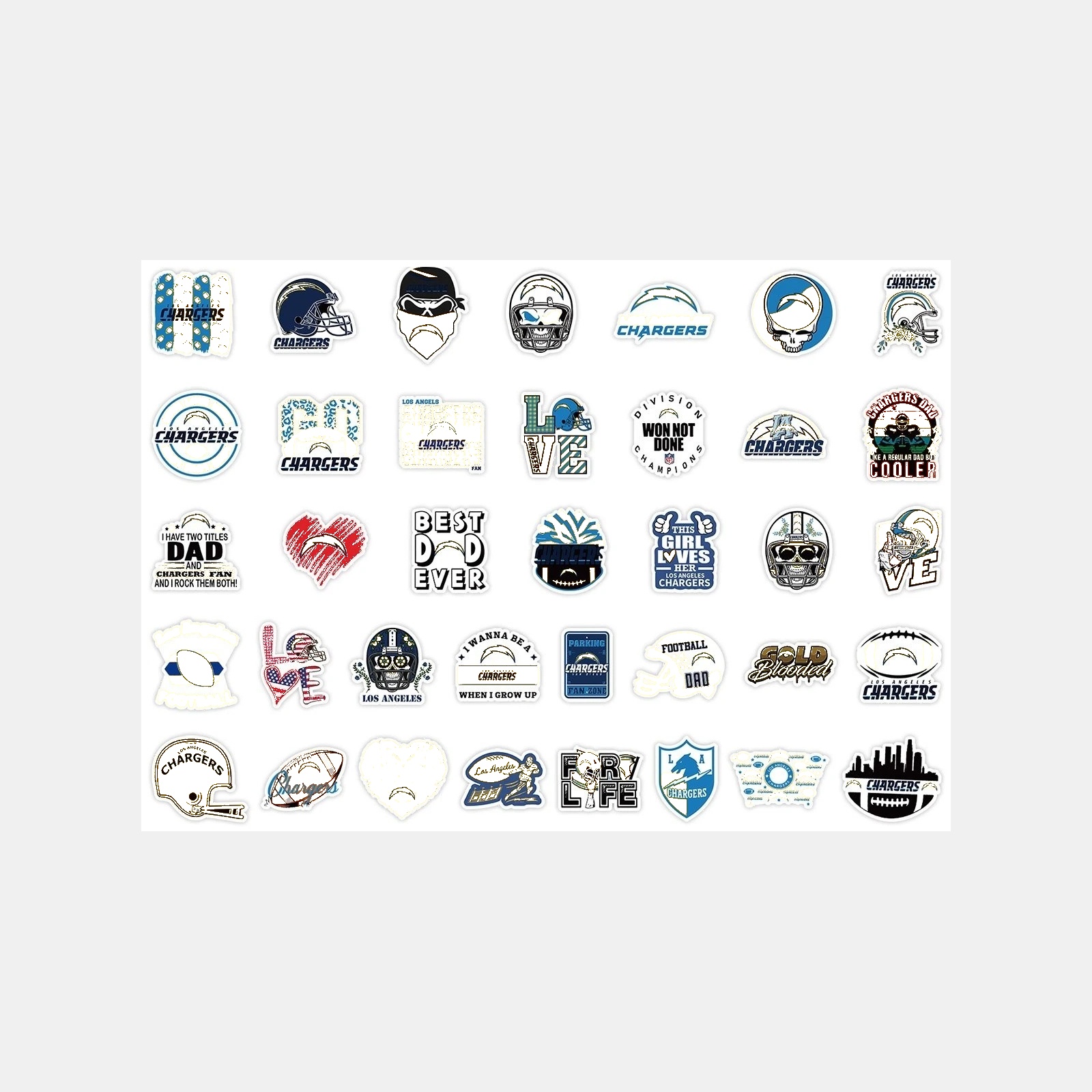 Football Team Vinyl Sticker Set, 50 Pieces — view 22