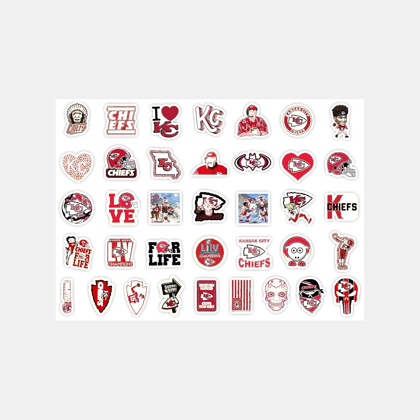 Football Team Vinyl Sticker Set, 50 Pieces — view 20