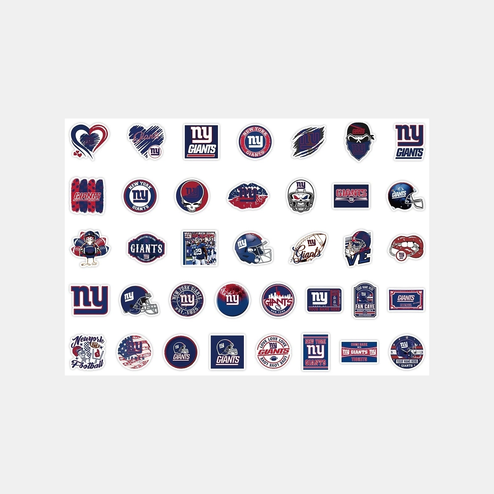 Football Team Vinyl Sticker Set, 50 Pieces — view 24
