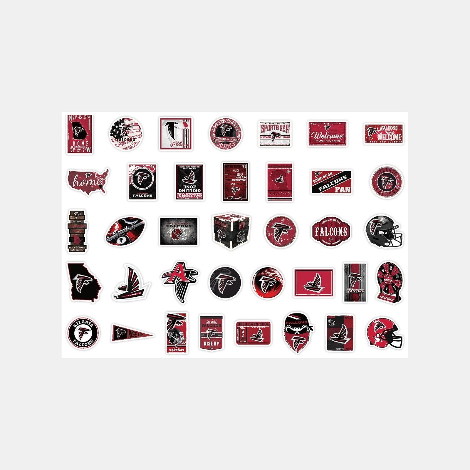 Football Team Vinyl Sticker Set, 50 Pieces — view 31