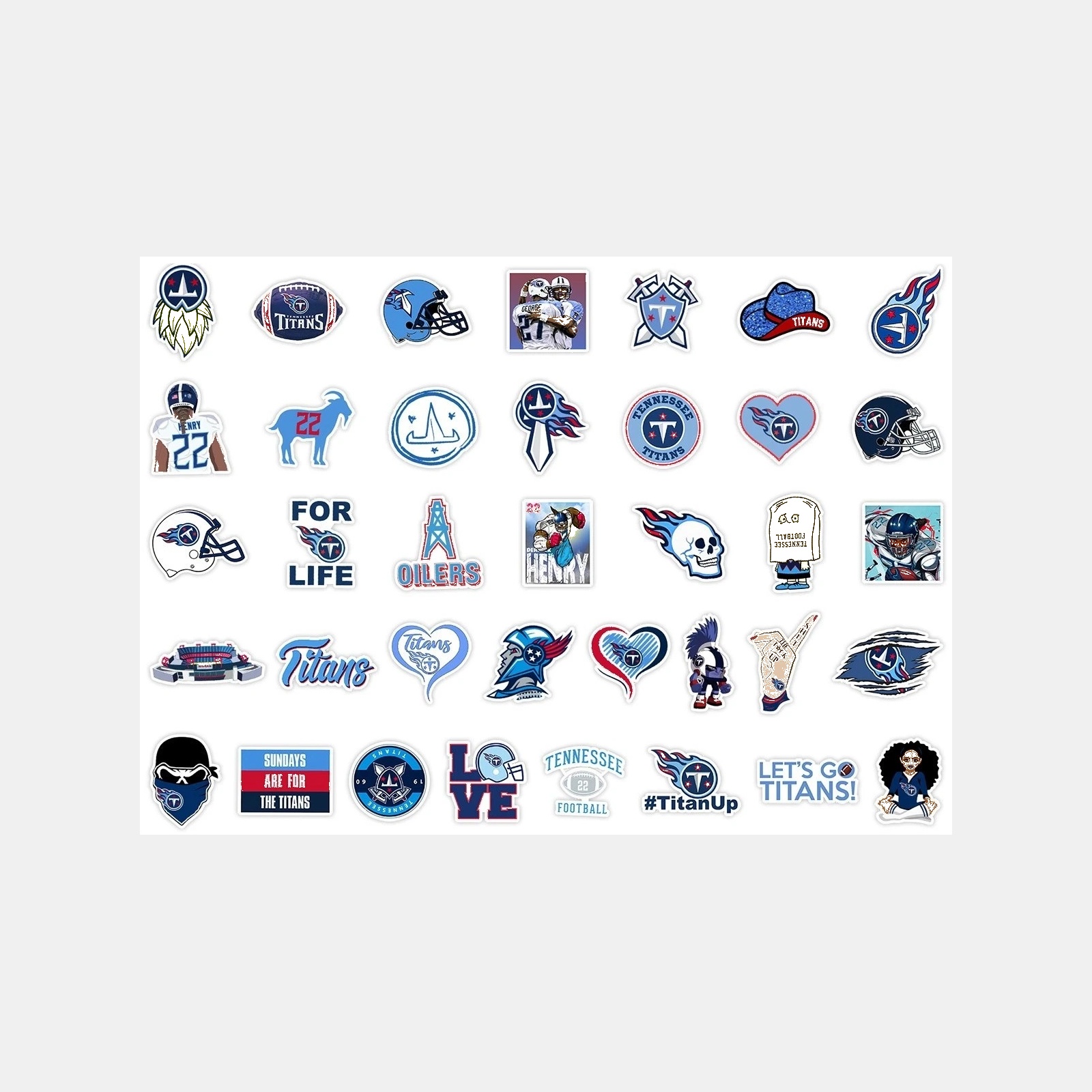 Football Team Vinyl Sticker Set, 50 Pieces — view 18