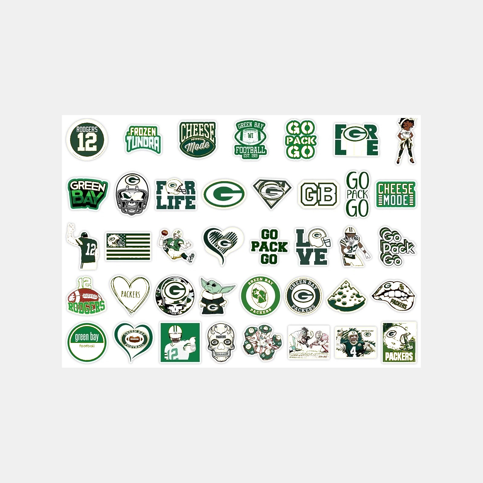 Football Team Vinyl Sticker Set, 50 Pieces — view 29