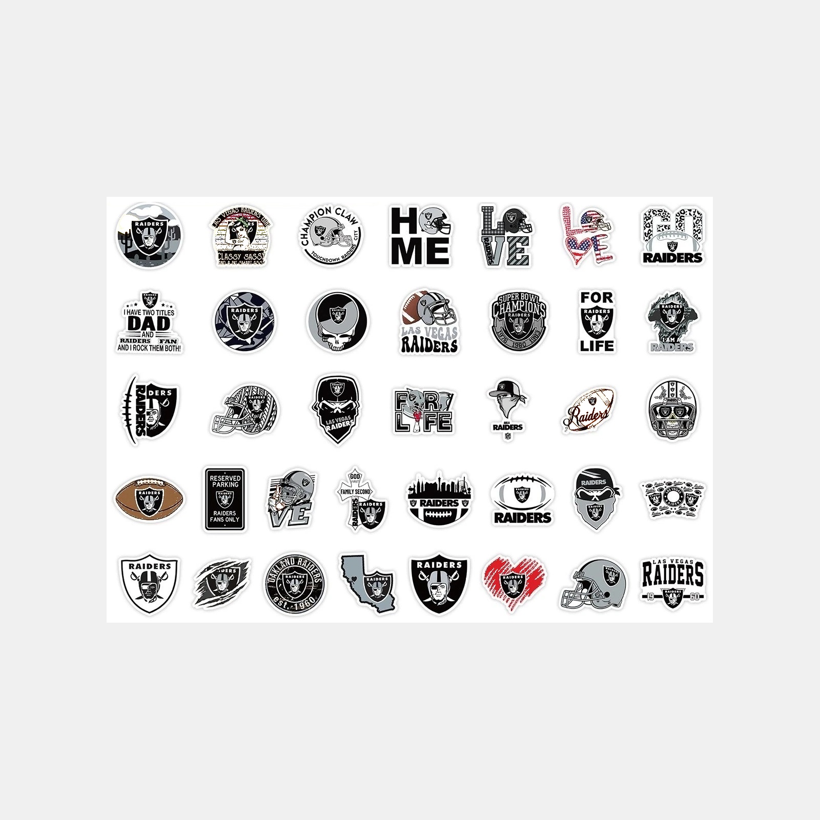 Football Team Vinyl Sticker Set, 50 Pieces — view 21