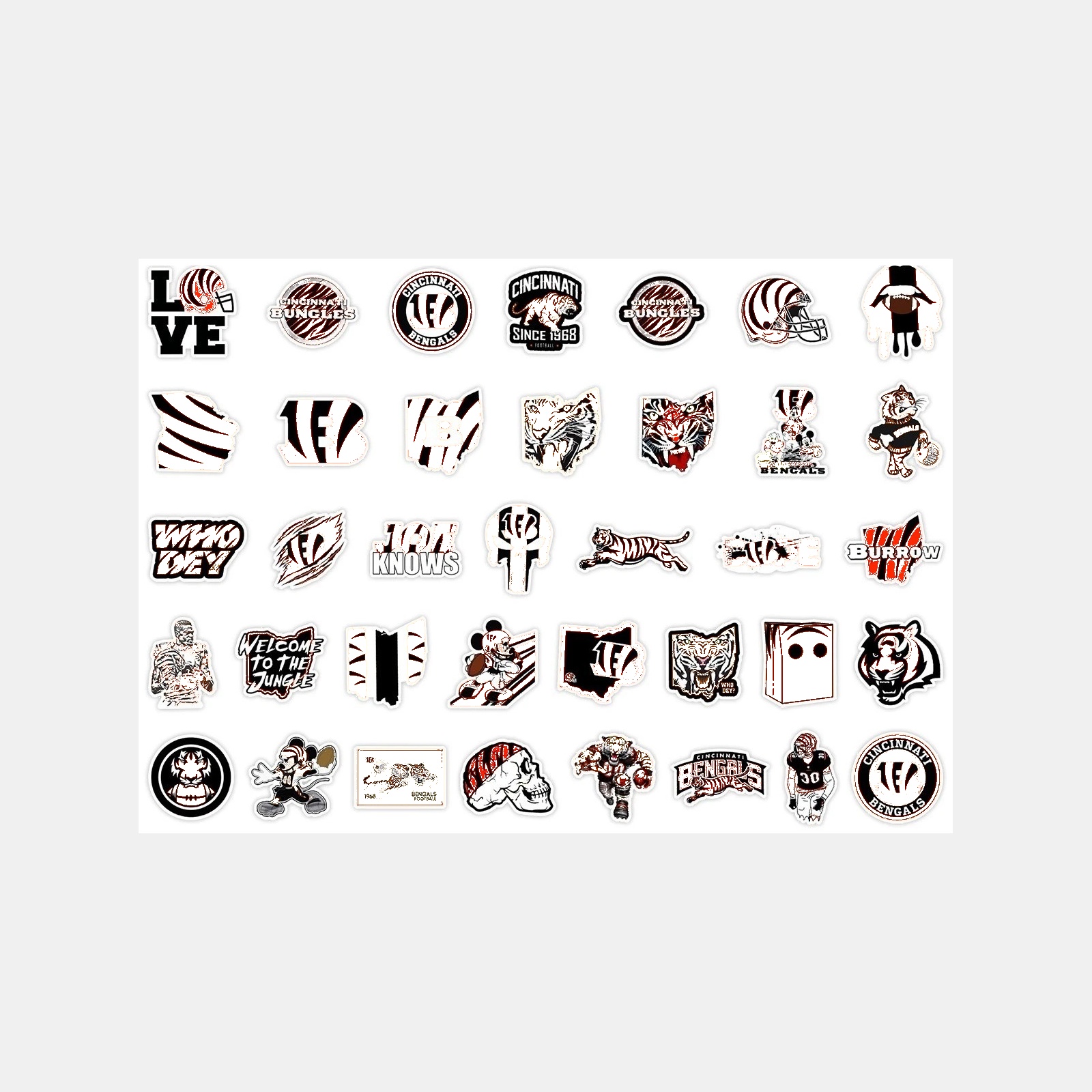 Football Team Vinyl Sticker Set, 50 Pieces — view 12