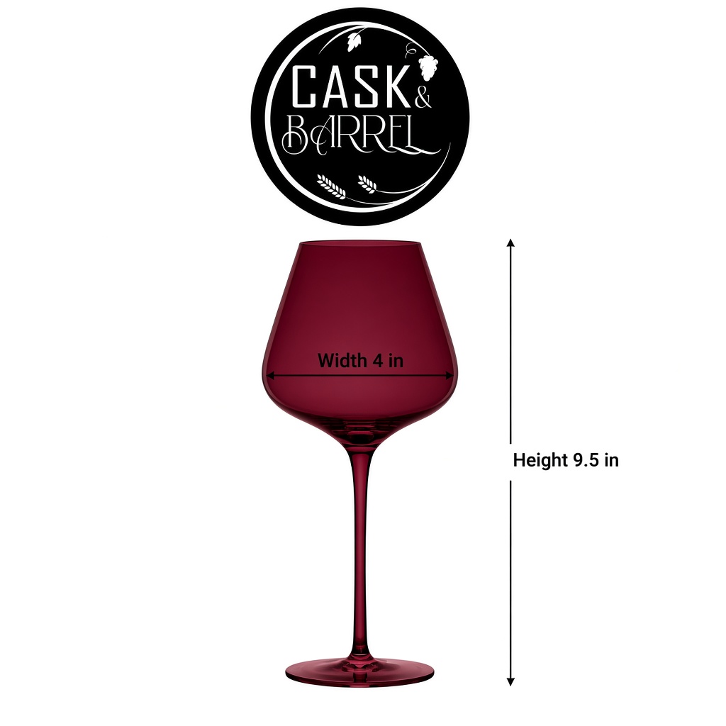 Crystal Wine Glasses, Set of 4 — view 5