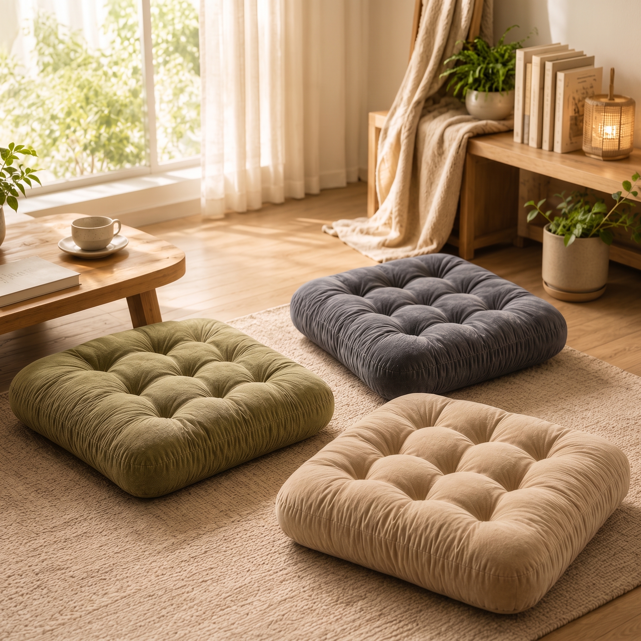 Square Floor Cushion, 22 x 22 in, photo 3 of 15