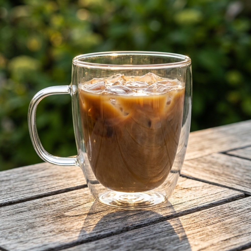 Double-Wall Glass Coffee Mug with Handle, 350 ml, photo 3 of 5
