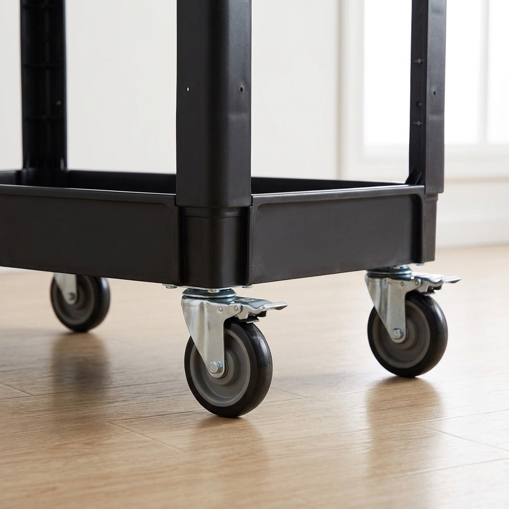 VEVOR 2-Shelf Rolling Utility Cart, 550 lb Capacity, photo 5 of 6