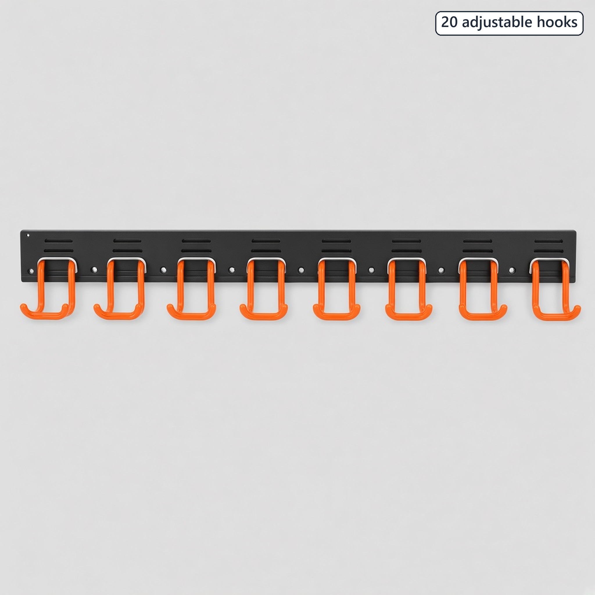 64 in Garage Tool Organizer Wall Rack, 20 Hooks, photo 2 of 6