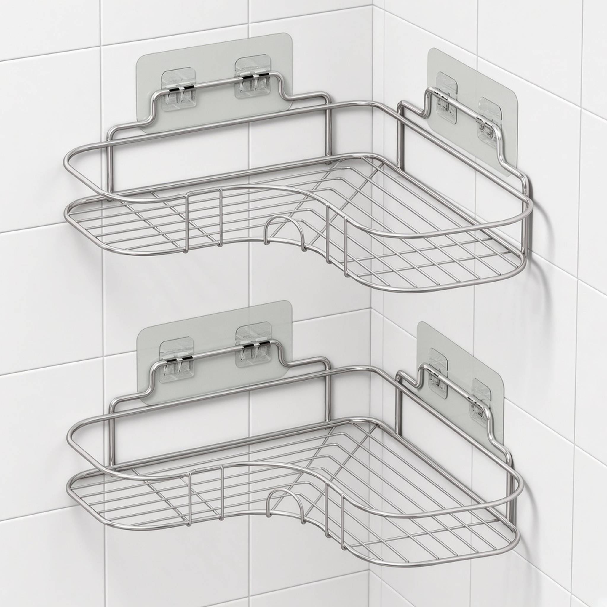 Corner Shower Caddy Shelf, Stainless Steel, photo 3 of 3