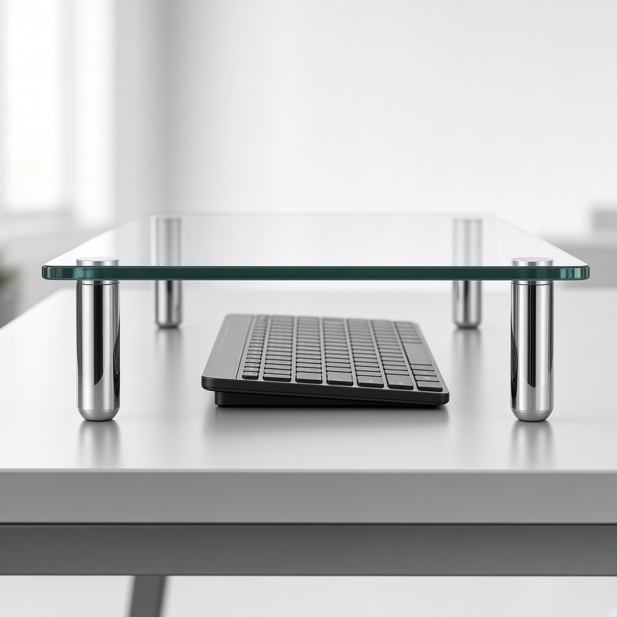Glass Monitor Riser Stand, 22.8 x 8.3 in, photo 4 of 5