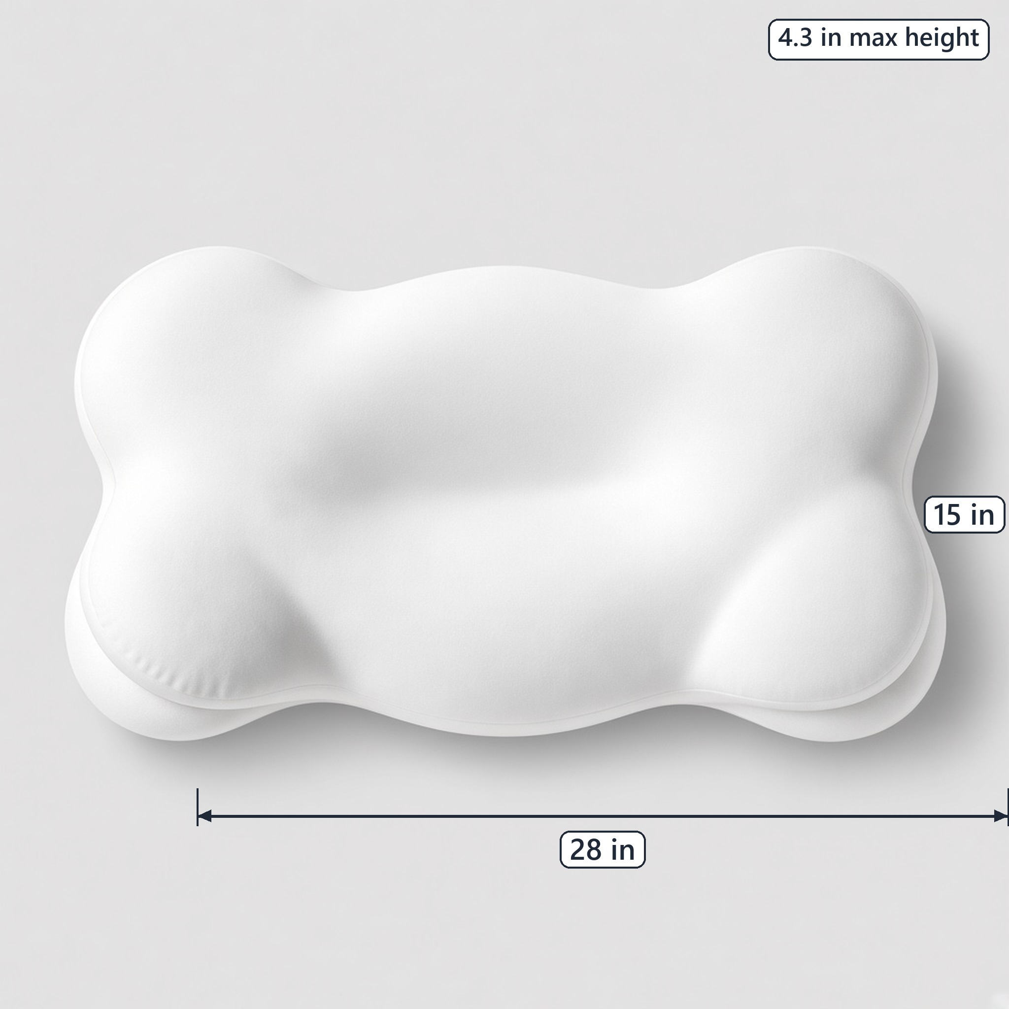 Mellow CloudAlign Memory Foam Pillow, Regular, photo 2 of 6