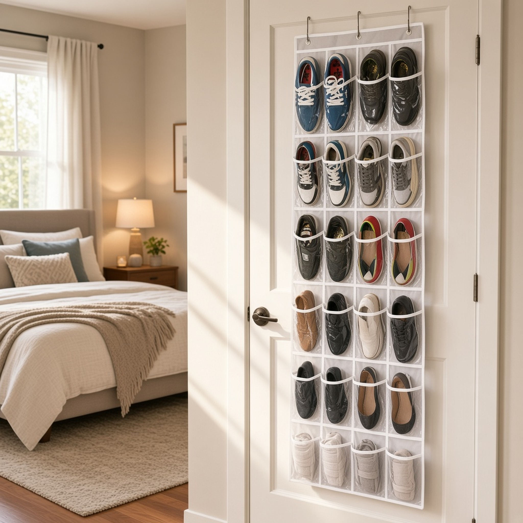 Over-the-Door Shoe Organizer, 24 Pockets, photo 3 of 6
