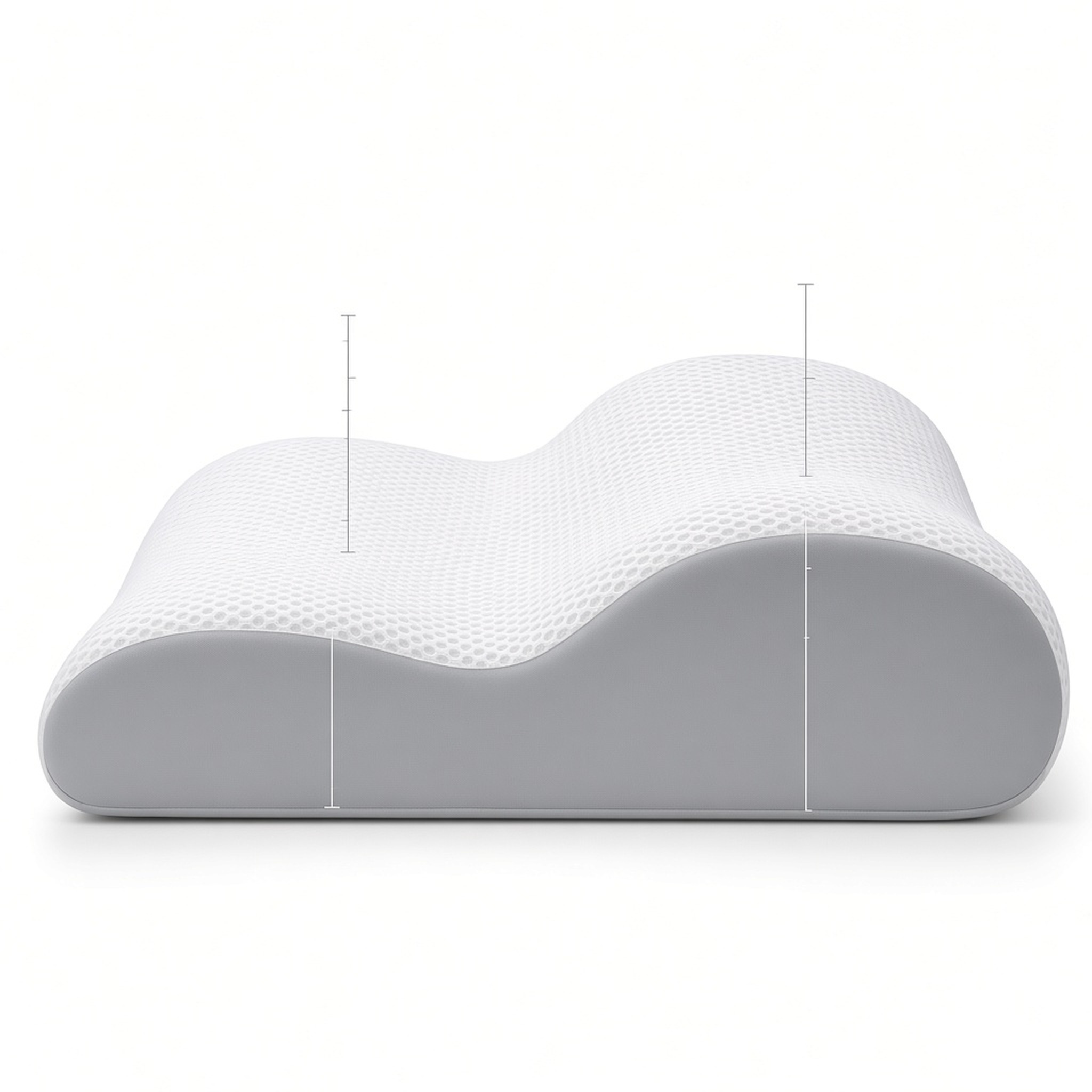 Cervical Memory Foam Pillow, Gray, photo 5 of 6