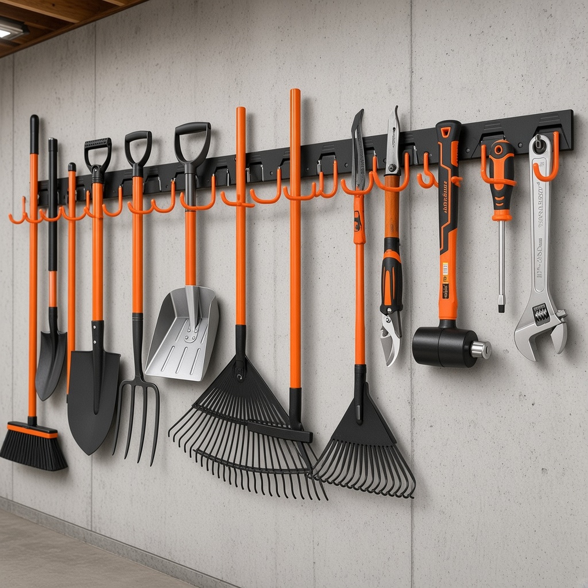64 in Garage Tool Organizer Wall Rack, 20 Hooks, photo 6 of 6