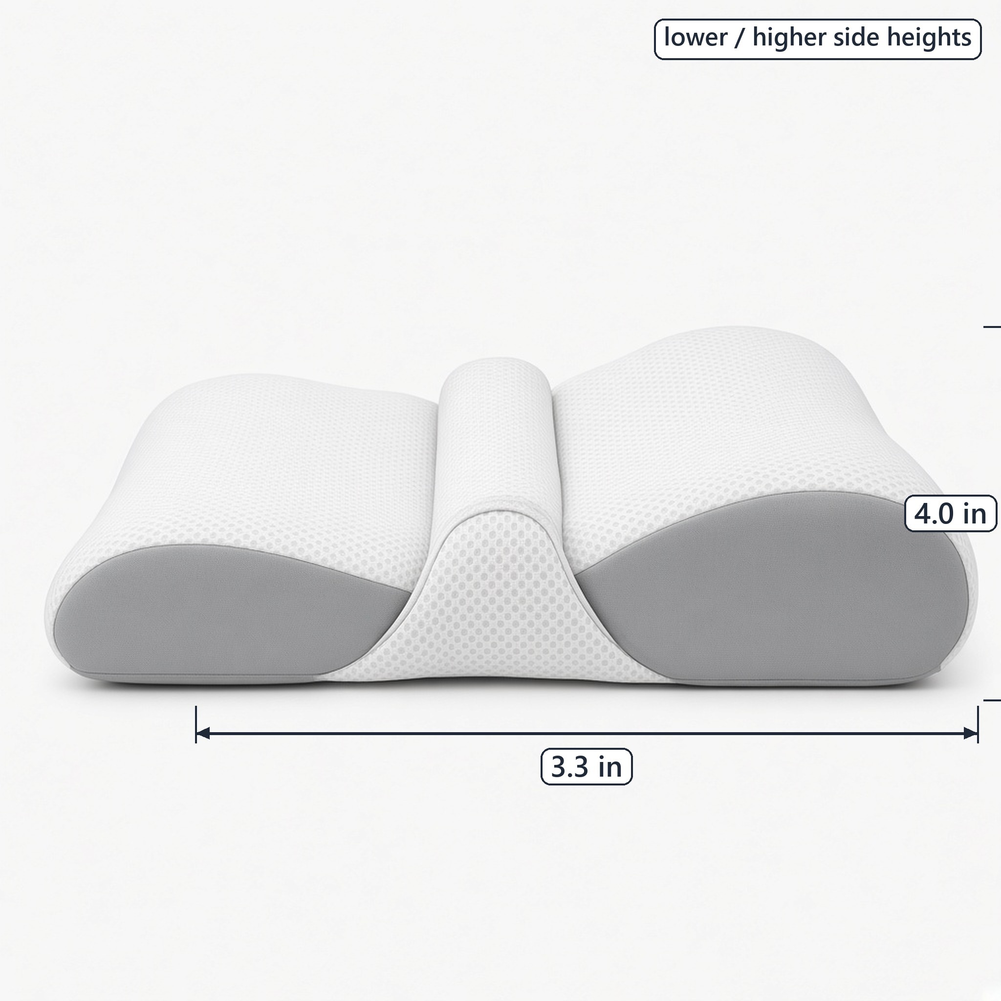 Cervical Memory Foam Pillow, Gray, photo 2 of 6