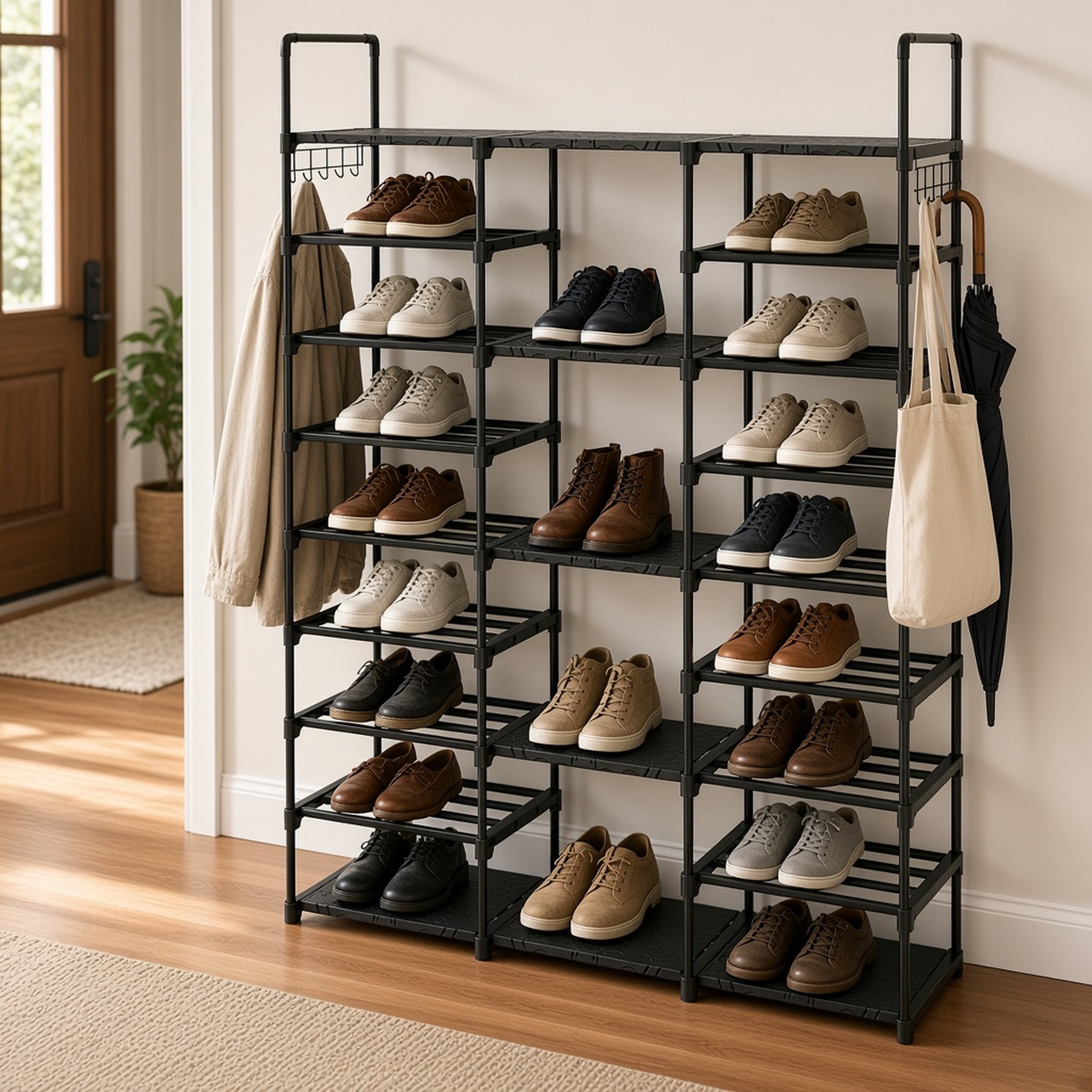 9-Tier Shoe Rack, 50-Pair Capacity, photo 3 of 6
