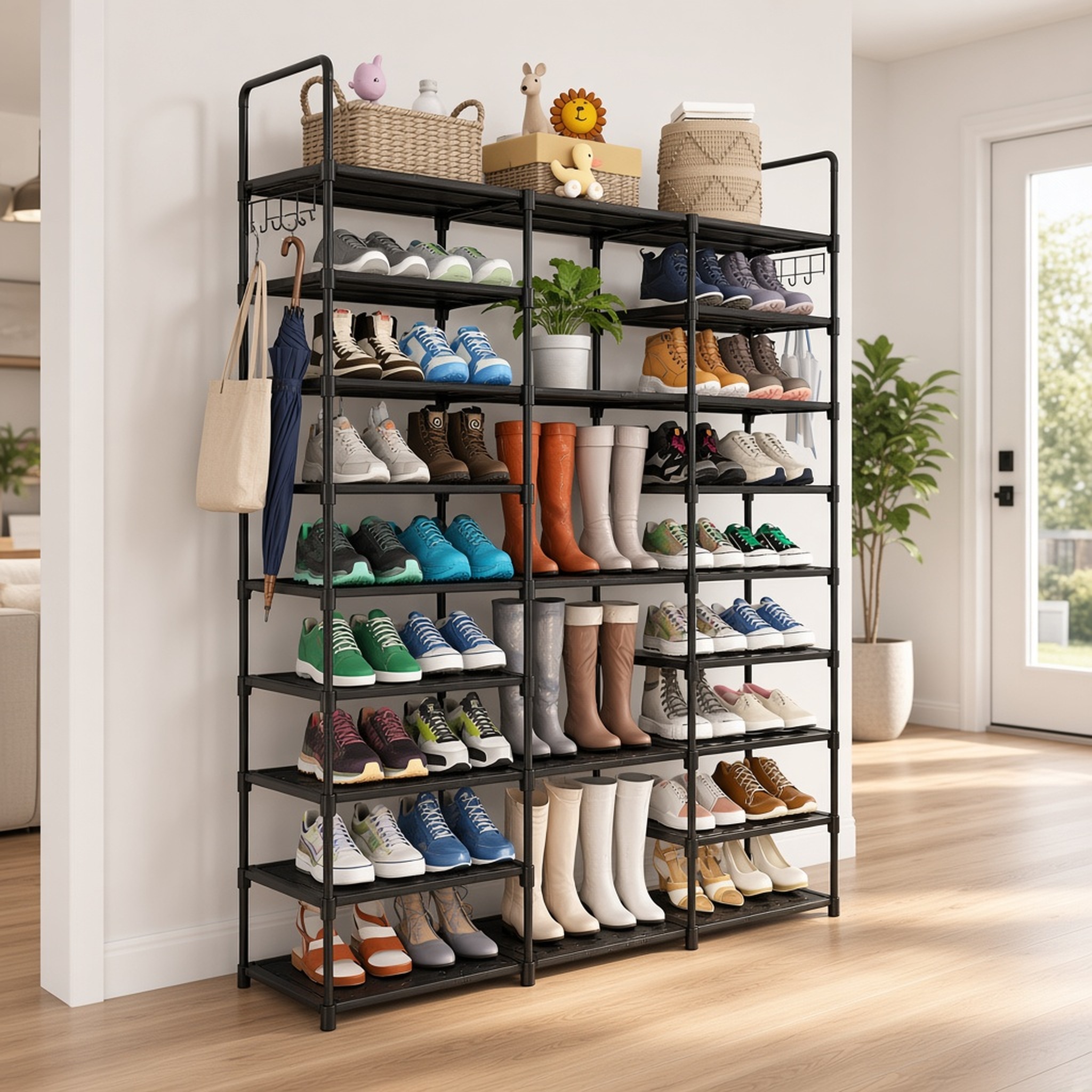 9-Tier Shoe Rack, 50-Pair Capacity, photo 1 of 6